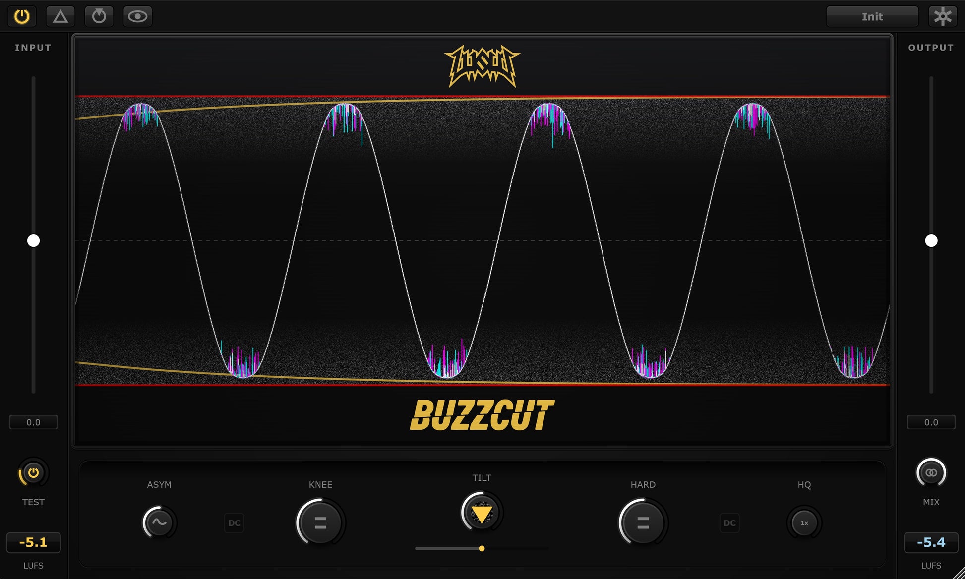 BuzzCut The Erosion Clipper by LusiD cycling through various settings on the UI. Complex sound design. Distortion VST.
